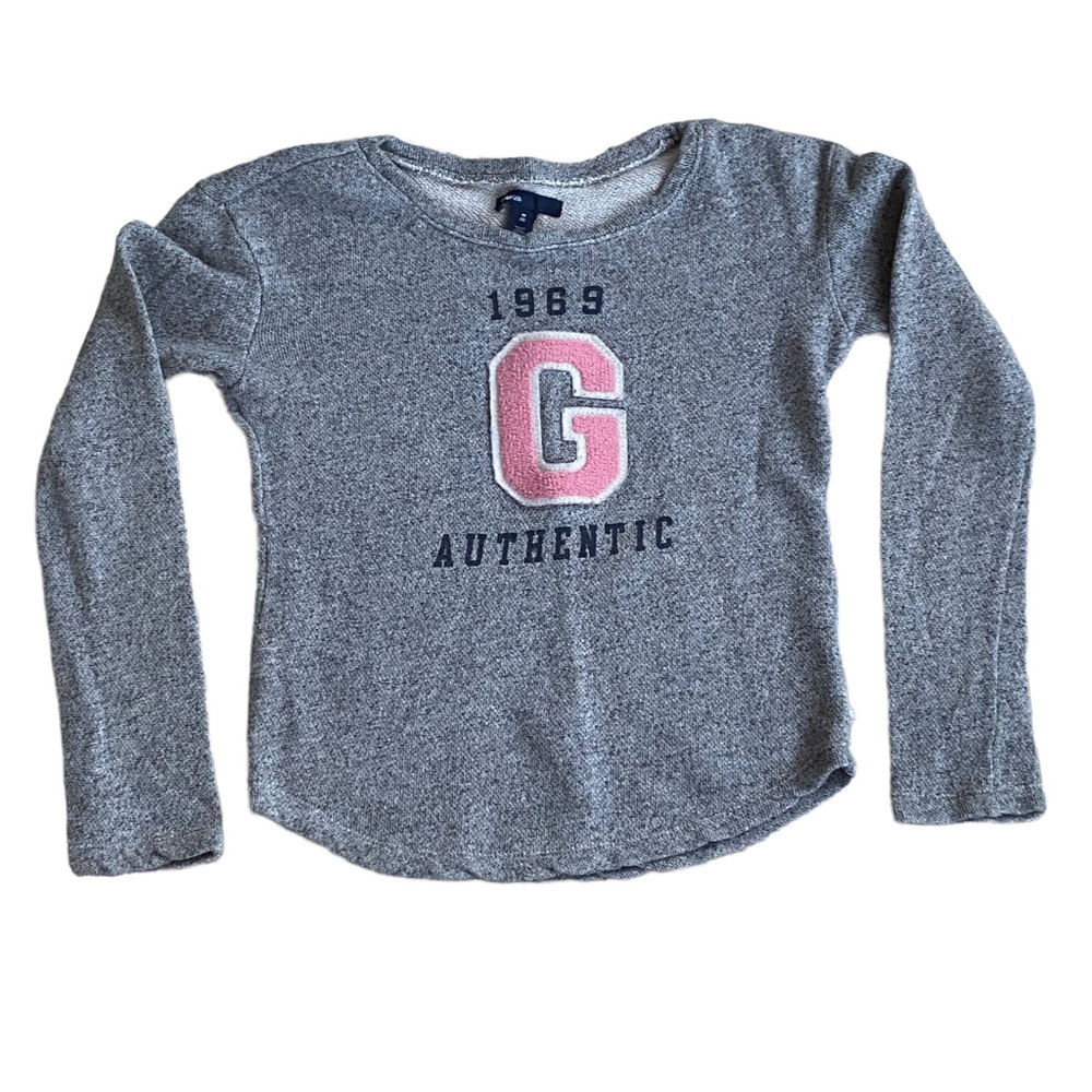 GAP Kids Grey Sweatshirt - Girls 8 Years Old